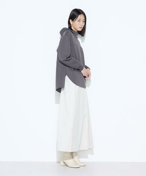 COMME CA COMFORT / コムサ・コンフォート（Lサイズ） カットソー | 〔 +サイズ 〕 レーヨンミックスダンボール フーディプルオーバー | 詳細12