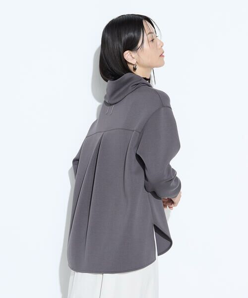 COMME CA COMFORT / コムサ・コンフォート（Lサイズ） カットソー | 〔 +サイズ 〕 レーヨンミックスダンボール フーディプルオーバー | 詳細15