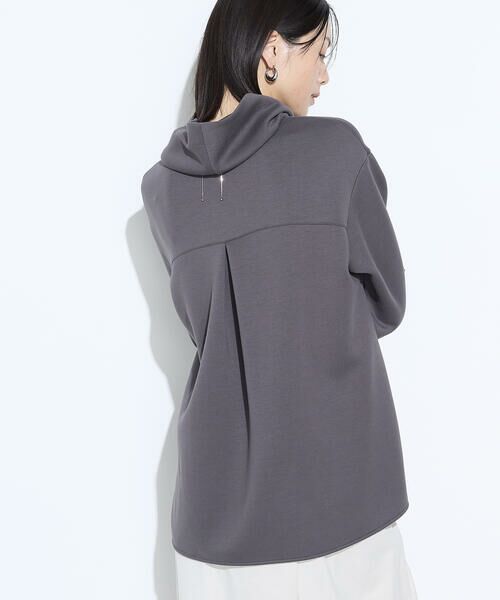 COMME CA COMFORT / コムサ・コンフォート（Lサイズ） カットソー | 〔 +サイズ 〕 レーヨンミックスダンボール フーディプルオーバー | 詳細16