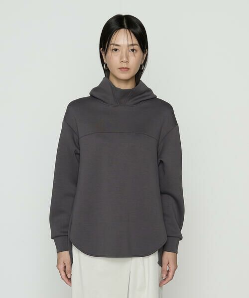 COMME CA COMFORT / コムサ・コンフォート（Lサイズ） カットソー | 〔 +サイズ 〕 レーヨンミックスダンボール フーディプルオーバー | 詳細4