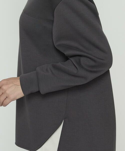 COMME CA COMFORT / コムサ・コンフォート（Lサイズ） カットソー | 〔 +サイズ 〕 レーヨンミックスダンボール フーディプルオーバー | 詳細8