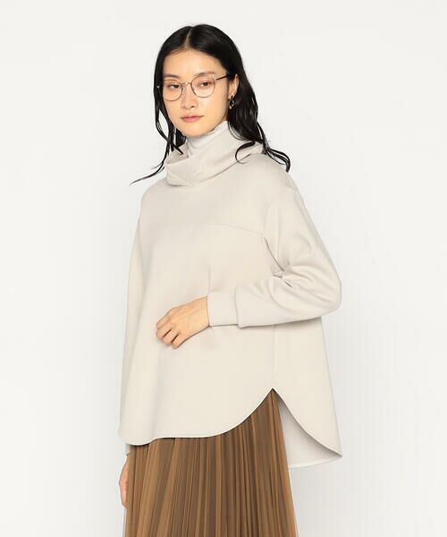 COMME CA COMFORT / コムサ・コンフォート（Lサイズ） カットソー | 〔 +サイズ 〕 レーヨンミックスダンボール フーディプルオーバー | 詳細18