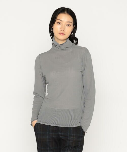 COMME CA COMFORT / コムサ・コンフォート（Lサイズ） カットソー | 〔 +サイズ 〕 シアーテレコ スキントップス | 詳細4