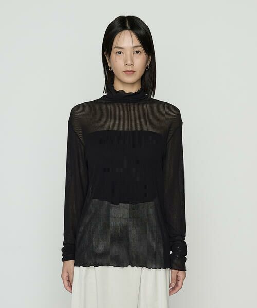 COMME CA COMFORT / コムサ・コンフォート（Lサイズ） カットソー | 〔 +サイズ 〕 シアーテレコ スキントップス | 詳細9