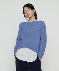 COMME CA COMFORT / コムサ・コンフォート（Lサイズ） ニット・セーター | 〔 +サイズ 〕 ウールタムヤーン  マシュマロニット