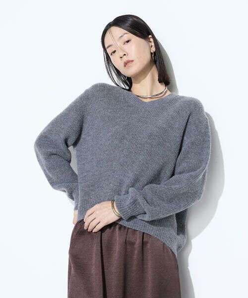 COMME CA COMFORT / コムサ・コンフォート（Lサイズ） ニット・セーター | 〔 +サイズ 〕 ウールタムヤーン  マシュマロニット | 詳細7