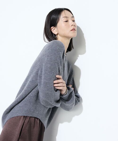 COMME CA COMFORT / コムサ・コンフォート（Lサイズ） ニット・セーター | 〔 +サイズ 〕 ウールタムヤーン  マシュマロニット | 詳細8