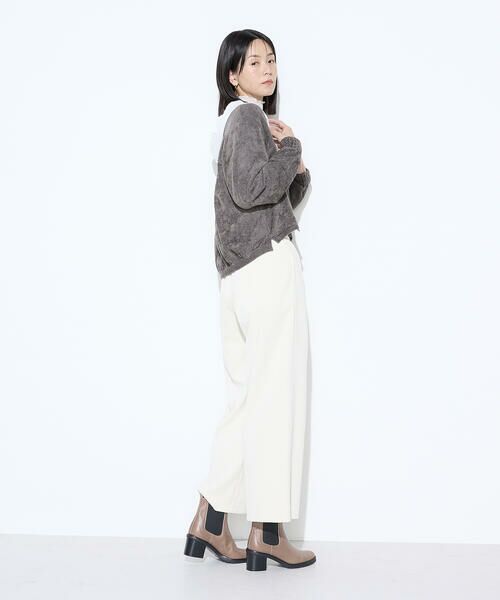 COMME CA COMFORT / コムサ・コンフォート（Lサイズ） カーディガン・ボレロ | 〔 +サイズ 〕 ストレッチモール マシュマロニットショートカーディガン | 詳細10