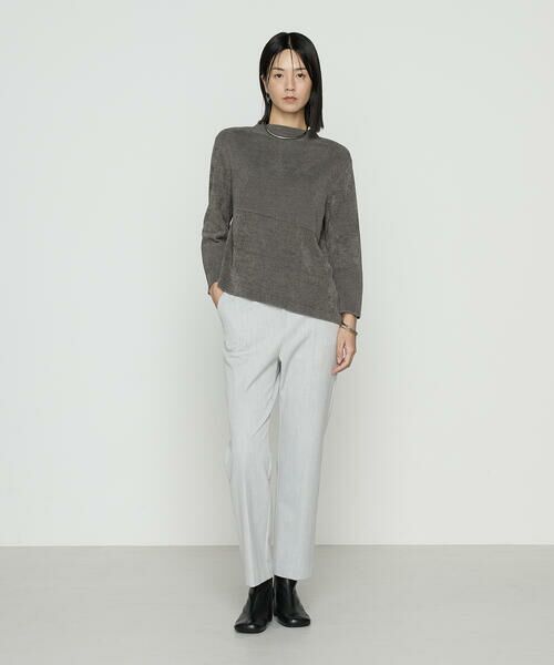 COMME CA COMFORT / コムサ・コンフォート（Lサイズ） ニット・セーター | 〔 +サイズ 〕 ストレッチモール マシュマロニットミラノリブセーター | 詳細1