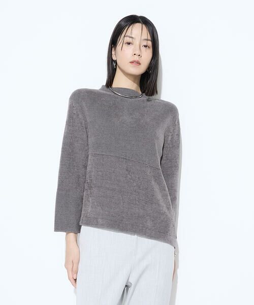 COMME CA COMFORT / コムサ・コンフォート（Lサイズ） ニット・セーター | 〔 +サイズ 〕 ストレッチモール マシュマロニットミラノリブセーター | 詳細13