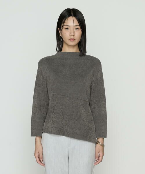 COMME CA COMFORT / コムサ・コンフォート（Lサイズ） ニット・セーター | 〔 +サイズ 〕 ストレッチモール マシュマロニットミラノリブセーター | 詳細3