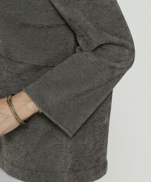 COMME CA COMFORT / コムサ・コンフォート（Lサイズ） ニット・セーター | 〔 +サイズ 〕 ストレッチモール マシュマロニットミラノリブセーター | 詳細7