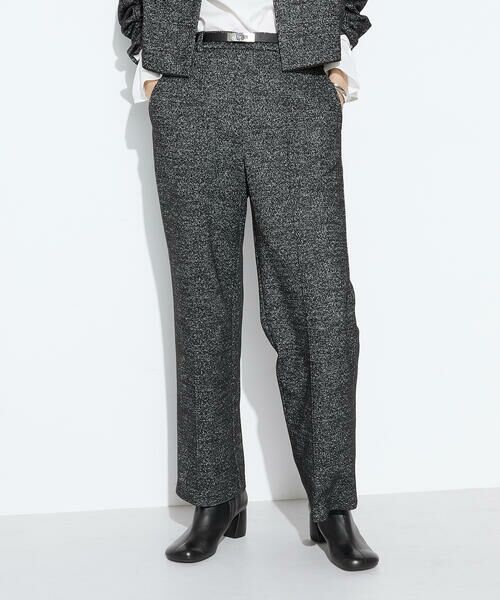 COMME CA COMFORT / コムサ・コンフォート（Lサイズ） その他パンツ | 〔 TALLサイズ 〕 ツイード柄リバージャージー パンツ | 詳細4