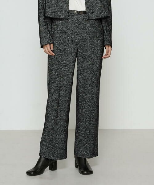 COMME CA COMFORT / コムサ・コンフォート（Lサイズ） その他パンツ | 〔 TALLサイズ 〕 ツイード柄リバージャージー パンツ | 詳細2