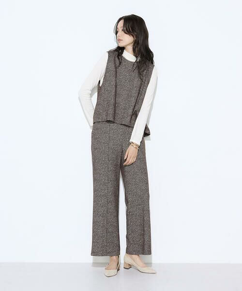 COMME CA COMFORT / コムサ・コンフォート（Lサイズ） その他パンツ | 〔 TALLサイズ 〕 ツイード柄リバージャージー パンツ | 詳細15