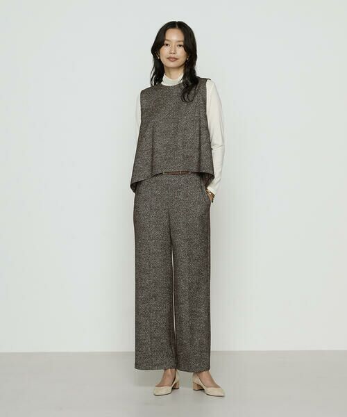 COMME CA COMFORT / コムサ・コンフォート（Lサイズ） その他パンツ | 〔 TALLサイズ 〕 ツイード柄リバージャージー パンツ | 詳細6