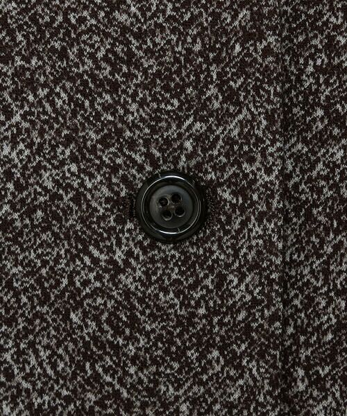 COMME CA COMFORT / コムサ・コンフォート（Lサイズ） ノーカラージャケット | 〔 TALLサイズ 〕 ツイード柄リバージャージー ノーカラージャケット | 詳細15