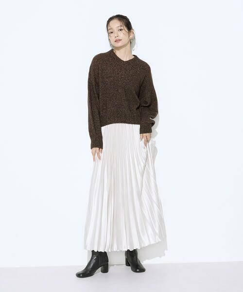 COMME CA COMFORT / コムサ・コンフォート（Lサイズ） ニット・セーター | 〔 TALLサイズ 〕 和紙ブークレー Vネックプルオーバー | 詳細12