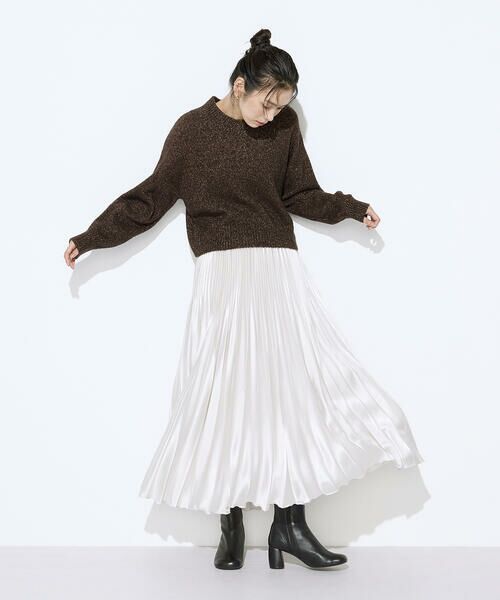 COMME CA COMFORT / コムサ・コンフォート（Lサイズ） ニット・セーター | 〔 TALLサイズ 〕 和紙ブークレー Vネックプルオーバー | 詳細13