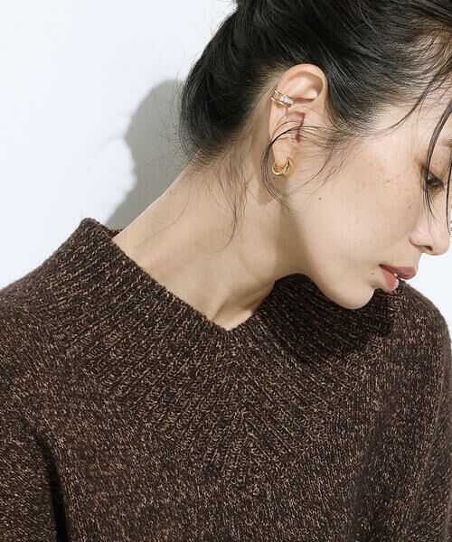 COMME CA COMFORT / コムサ・コンフォート（Lサイズ） ニット・セーター | 〔 TALLサイズ 〕 和紙ブークレー Vネックプルオーバー | 詳細18