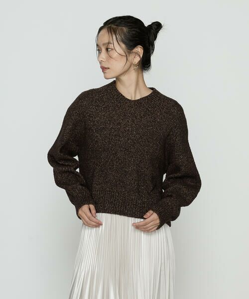 COMME CA COMFORT / コムサ・コンフォート（Lサイズ） ニット・セーター | 〔 TALLサイズ 〕 和紙ブークレー Vネックプルオーバー | 詳細11