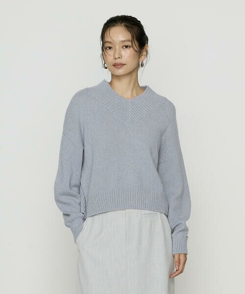 COMME CA COMFORT / コムサ・コンフォート（Lサイズ） ニット・セーター | 〔 TALLサイズ 〕 和紙ブークレー Vネックプルオーバー | 詳細19