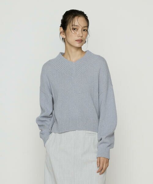 COMME CA COMFORT / コムサ・コンフォート（Lサイズ） ニット・セーター | 〔 TALLサイズ 〕 和紙ブークレー Vネックプルオーバー | 詳細20