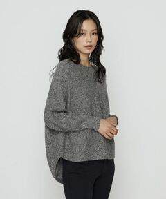 COMME CA COMFORT / コムサ・コンフォート（Lサイズ） ニット・セーター | 〔 TALLサイズ 〕 和紙ブークレー ホールガーメントプルオーバー