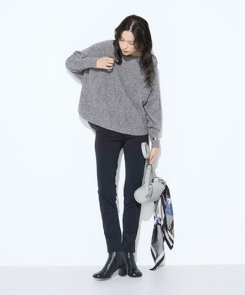 COMME CA COMFORT / コムサ・コンフォート（Lサイズ） ニット・セーター | 〔 TALLサイズ 〕 和紙ブークレー ホールガーメントプルオーバー | 詳細5