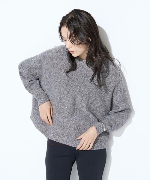 COMME CA COMFORT / コムサ・コンフォート（Lサイズ） ニット・セーター | 〔 TALLサイズ 〕 和紙ブークレー ホールガーメントプルオーバー | 詳細7