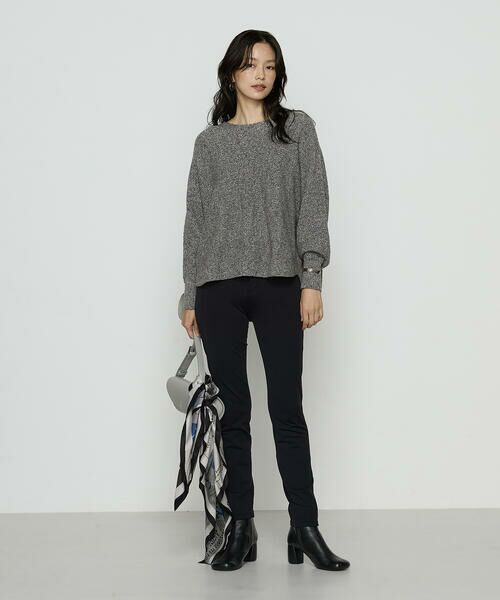 COMME CA COMFORT / コムサ・コンフォート（Lサイズ） ニット・セーター | 〔 TALLサイズ 〕 和紙ブークレー ホールガーメントプルオーバー | 詳細2