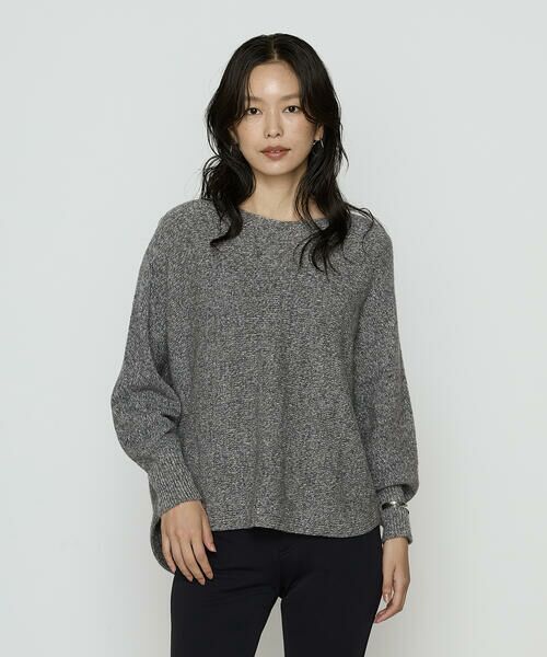 COMME CA COMFORT / コムサ・コンフォート（Lサイズ） ニット・セーター | 〔 TALLサイズ 〕 和紙ブークレー ホールガーメントプルオーバー | 詳細3