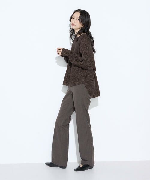 COMME CA COMFORT / コムサ・コンフォート（Lサイズ） ニット・セーター | 〔 TALLサイズ 〕 和紙ブークレー ホールガーメントプルオーバー | 詳細14