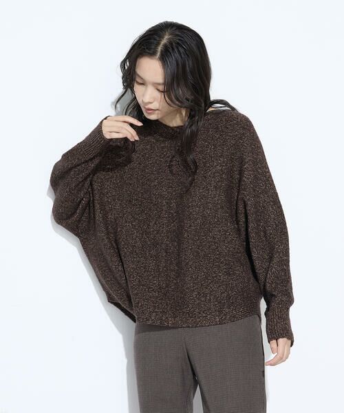 COMME CA COMFORT / コムサ・コンフォート（Lサイズ） ニット・セーター | 〔 TALLサイズ 〕 和紙ブークレー ホールガーメントプルオーバー | 詳細16