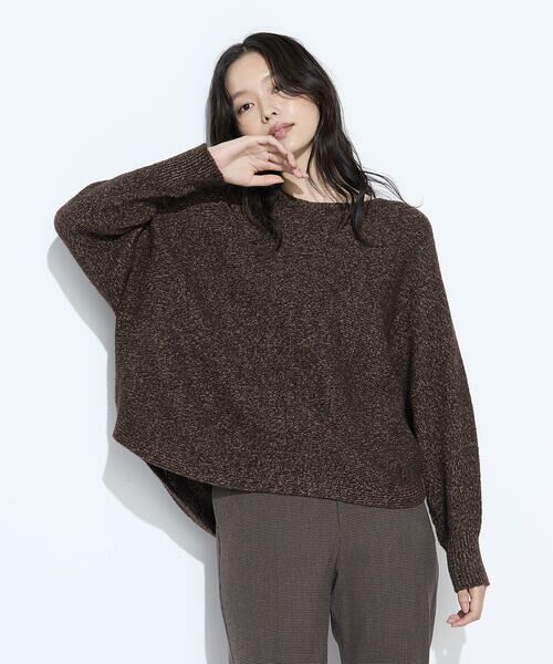 COMME CA COMFORT / コムサ・コンフォート（Lサイズ） ニット・セーター | 〔 TALLサイズ 〕 和紙ブークレー ホールガーメントプルオーバー | 詳細17