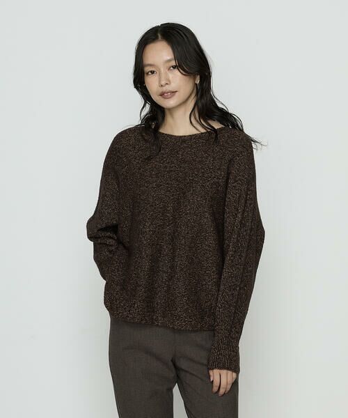 COMME CA COMFORT / コムサ・コンフォート（Lサイズ） ニット・セーター | 〔 TALLサイズ 〕 和紙ブークレー ホールガーメントプルオーバー | 詳細11