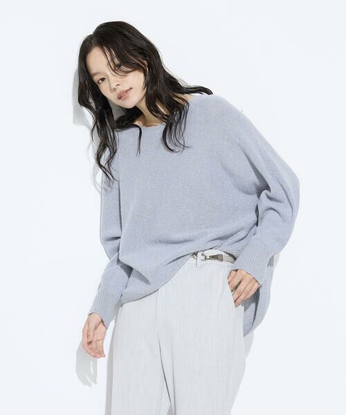 COMME CA COMFORT / コムサ・コンフォート（Lサイズ） ニット・セーター | 〔 TALLサイズ 〕 和紙ブークレー ホールガーメントプルオーバー | 詳細30