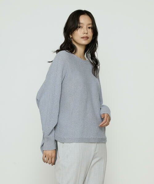 COMME CA COMFORT / コムサ・コンフォート（Lサイズ） ニット・セーター | 〔 TALLサイズ 〕 和紙ブークレー ホールガーメントプルオーバー | 詳細19