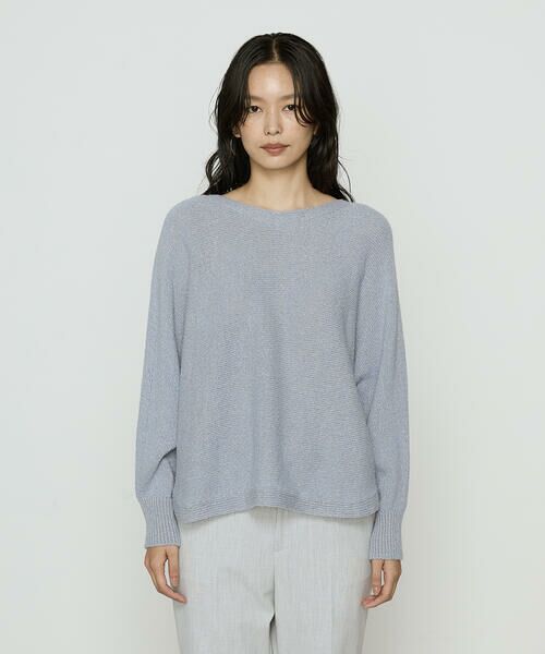 COMME CA COMFORT / コムサ・コンフォート（Lサイズ） ニット・セーター | 〔 TALLサイズ 〕 和紙ブークレー ホールガーメントプルオーバー | 詳細20