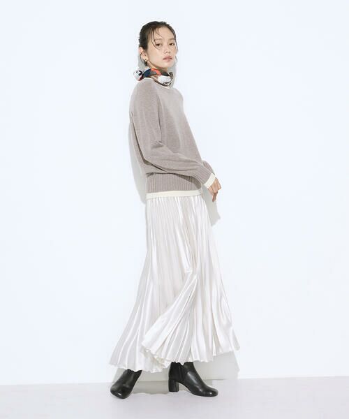 COMME CA COMFORT / コムサ・コンフォート（Lサイズ） ニット・セーター | 〔 TALLサイズ 〕 カシミヤ混ウール バイカラーニット | 詳細11