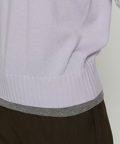 COMME CA COMFORT / コムサ・コンフォート（Lサイズ） ニット・セーター | 〔 TALLサイズ 〕 カシミヤ混ウール バイカラーニット | 詳細25