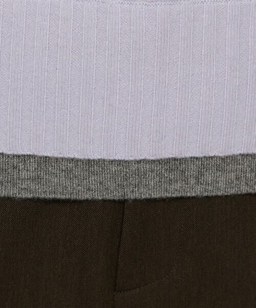 COMME CA COMFORT / コムサ・コンフォート（Lサイズ） ニット・セーター | 〔 TALLサイズ 〕 カシミヤ混ウール バイカラーニット | 詳細26