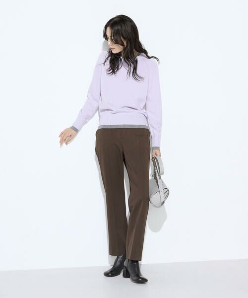 COMME CA COMFORT / コムサ・コンフォート（Lサイズ） ニット・セーター | 〔 TALLサイズ 〕 カシミヤ混ウール バイカラーニット | 詳細27