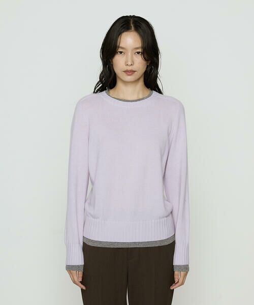 COMME CA COMFORT / コムサ・コンフォート（Lサイズ） ニット・セーター | 〔 TALLサイズ 〕 カシミヤ混ウール バイカラーニット | 詳細20