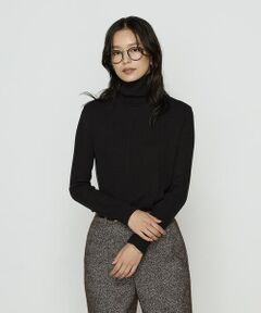 COMME CA COMFORT / コムサ・コンフォート（Lサイズ） カットソー | 〔 TALLサイズ 〕 ラグウォームリブニット タートルネックプルオーバー