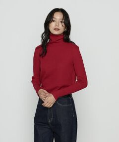 COMME CA COMFORT / コムサ・コンフォート（Lサイズ） カットソー | 〔 TALLサイズ 〕 ラグウォームリブニット タートルネックプルオーバー