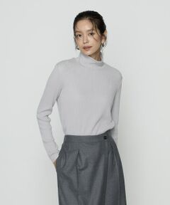 COMME CA COMFORT / コムサ・コンフォート（Lサイズ） カットソー | 〔 TALLサイズ 〕 ラグウォームリブニット タートルネックプルオーバー