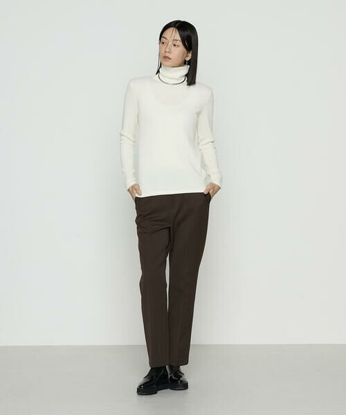 COMME CA COMFORT / コムサ・コンフォート（Lサイズ） カットソー | 〔 TALLサイズ 〕 ラグウォームリブニット タートルネックプルオーバー | 詳細1