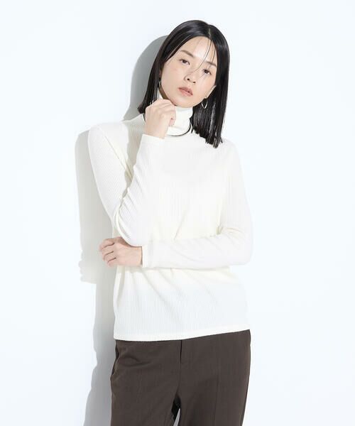 COMME CA COMFORT / コムサ・コンフォート（Lサイズ） カットソー | 〔 TALLサイズ 〕 ラグウォームリブニット タートルネックプルオーバー | 詳細7