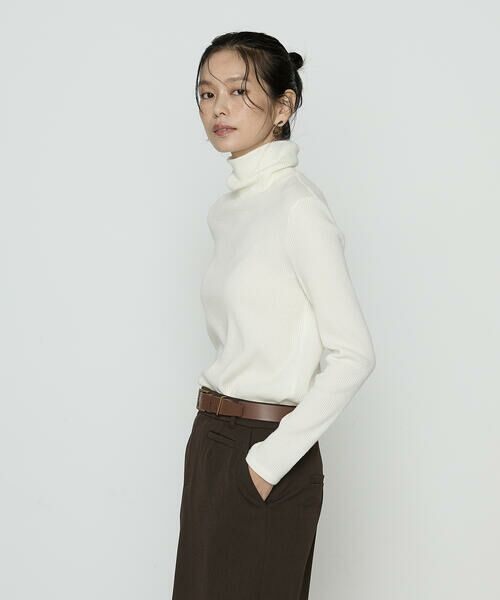 COMME CA COMFORT / コムサ・コンフォート（Lサイズ） カットソー | 〔 TALLサイズ 〕 ラグウォームリブニット タートルネックプルオーバー | 詳細5